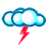 Muy nuboso con tormenta