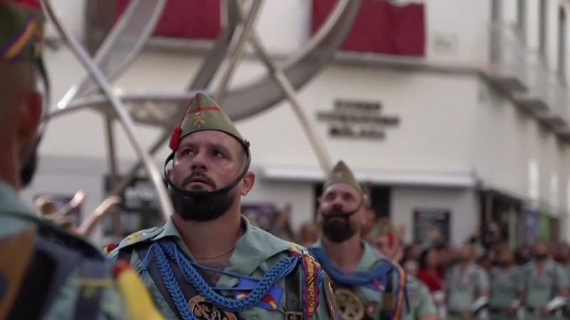Cabo primero Urbaneja, portador del Cristo de Mena : "Para un legionario es un enorme orgullo portar a nuestro Cristo protector"