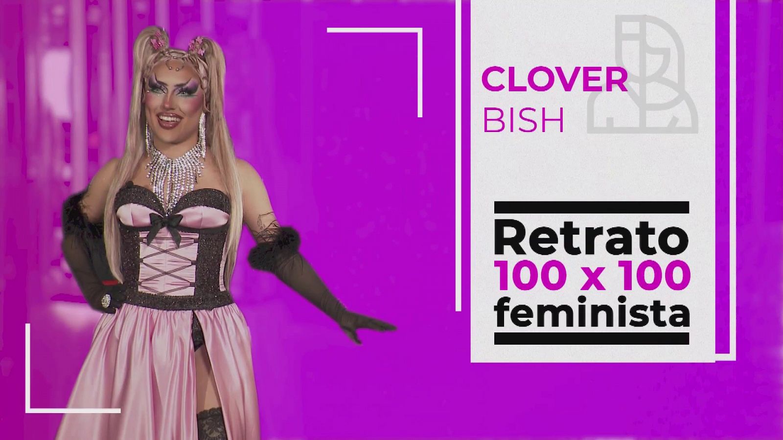 Objetivo Igualdad - Retrato 100x100 feminista Clover Bish